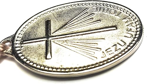 Miniatura 8 de Santa Faustina Kowalska Mística y Visionaria Verdadera Reliquia Apóstol Divino de la Misericordia con Medalla Milagrosa Jesús I Trust in You Basado