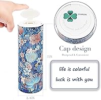 Vista 4 de CLOVER Pañuelos Faciales con Tapa - 4 Paquetes Cilindro de Pañuelos para Auto, Portapañuelos para Coche con 200 Hojas de 3 Capas, Cajas Redondas