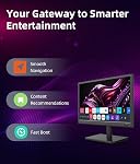 Feihe 15.6 Petits malins de pouce TV HD 1080P LED, Télévision intelligente écran plat avec ATSC Tuner/HDMI/USB/AV pour cuisine, RV, Campeur, chez soi & Chambre à coucher ou divertissement sur le trajet