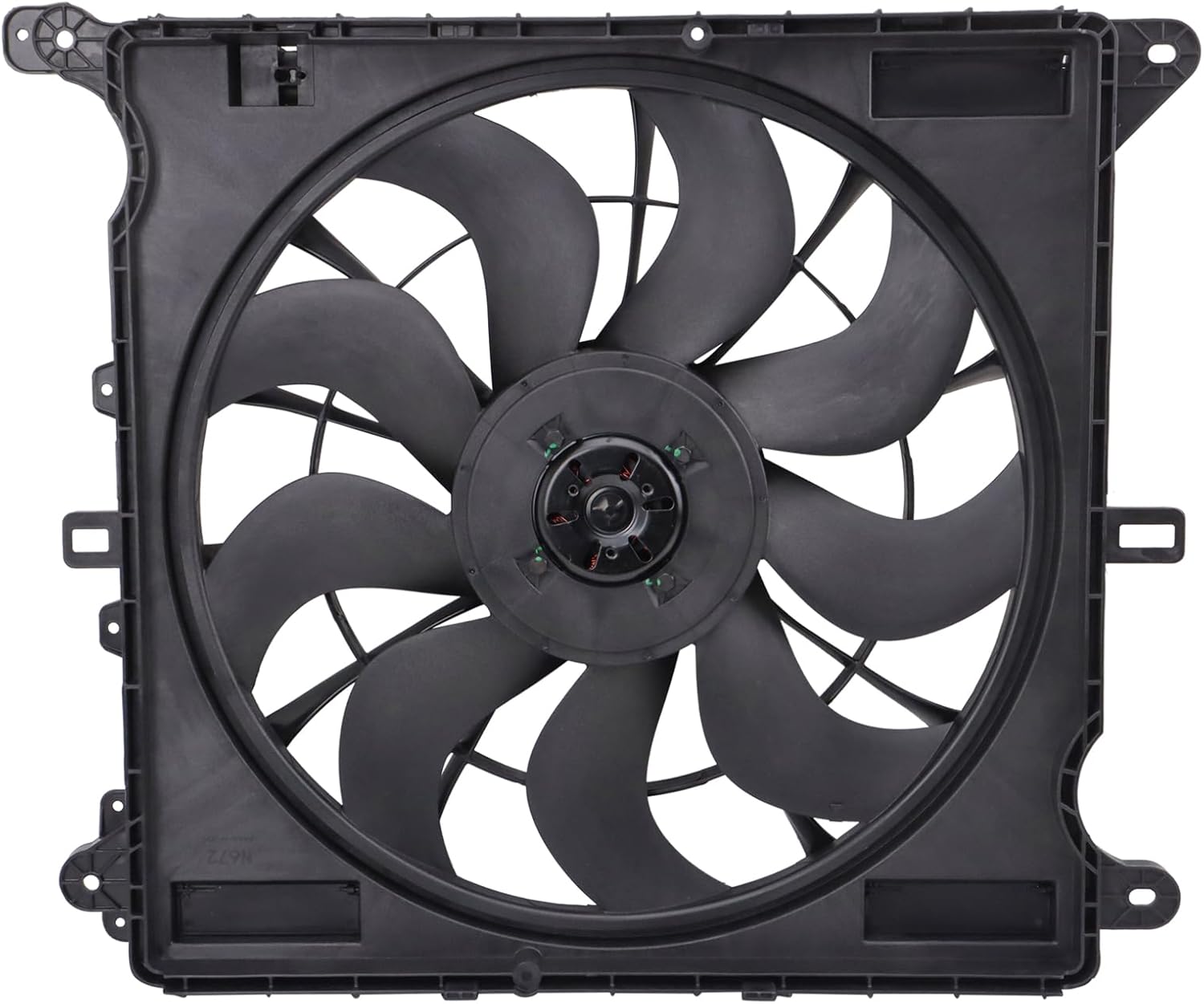 TRQ Radiator Cooling Fan Assembly CH3115209 Compatible with 2022-2024 Jeep Grand Cherokee
