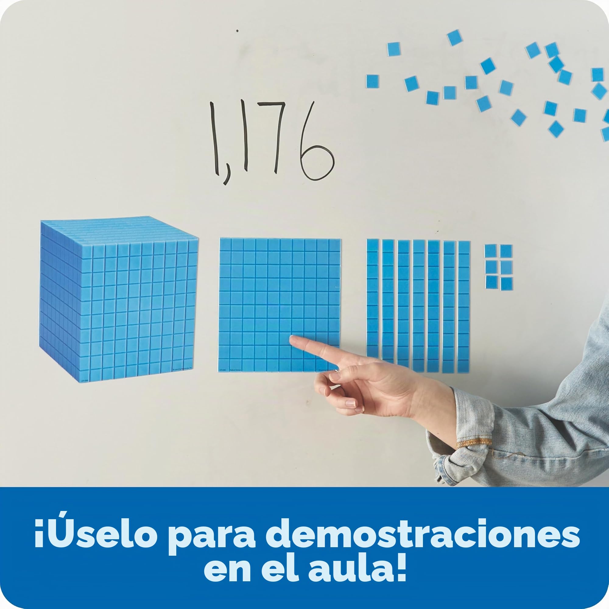 Learning Resources Set Gigante de Base Diez magnético para Usar en explicaciones