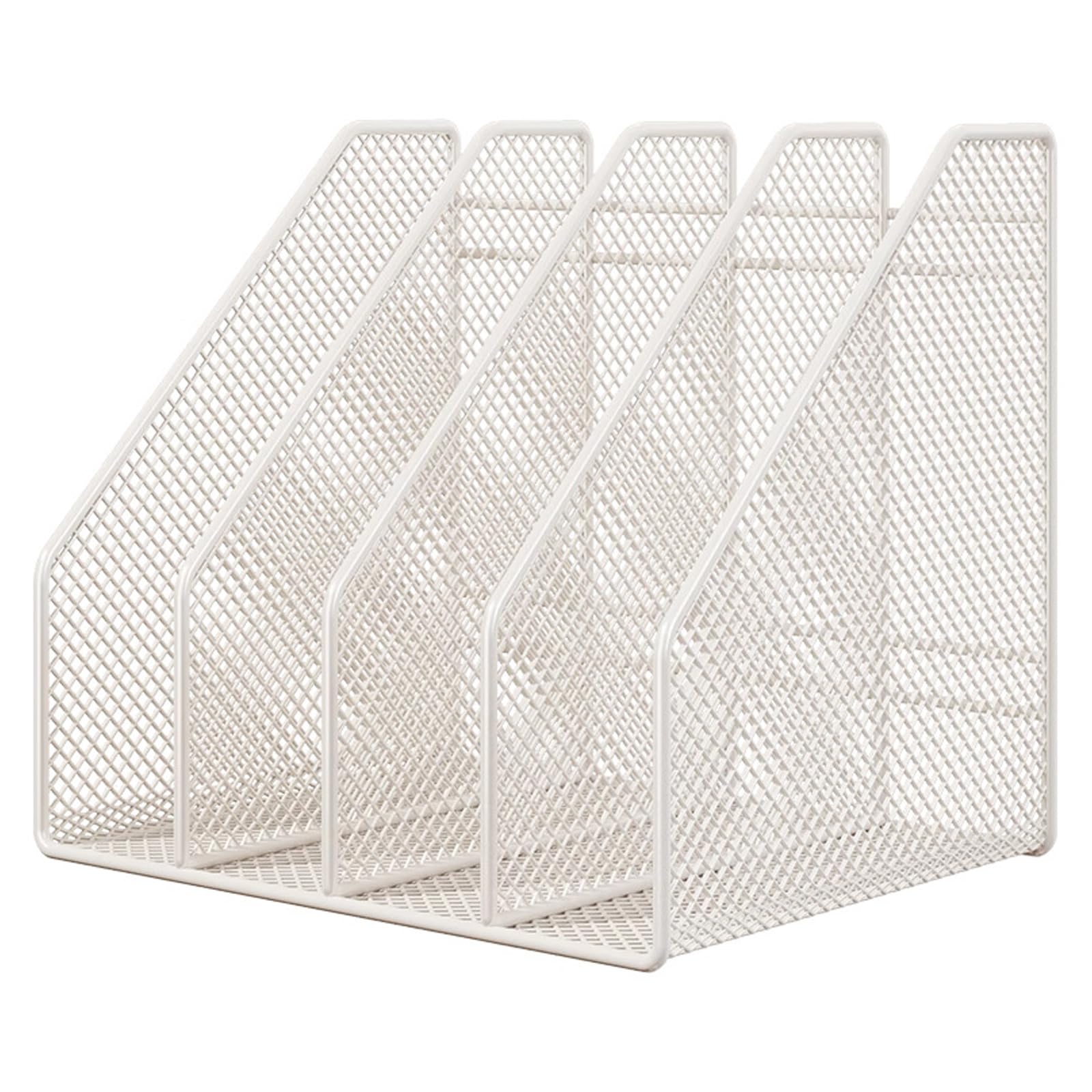 ZEPFJHE Space Saving Strong Metal File Storage Rack for Documents Books and Magazines with Protective Finish Metal File Planner