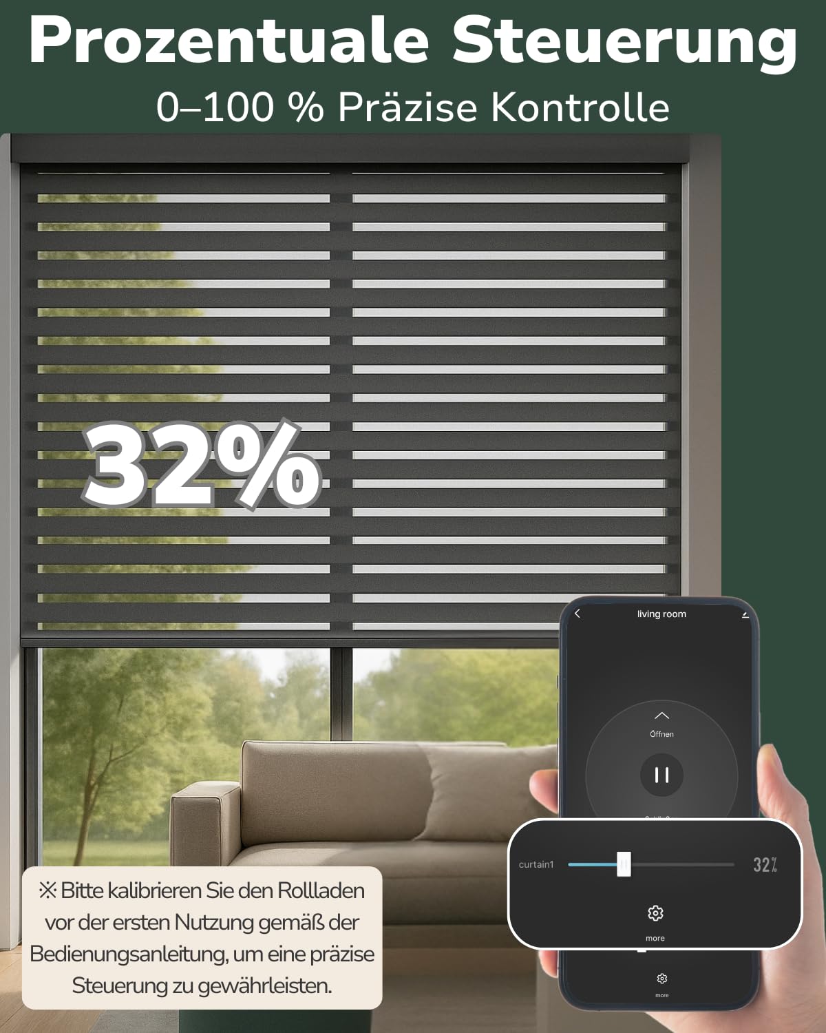 LoraTap WLAN Rollladenschalter-Modul 2er Set: 0–100% Öffnung per App