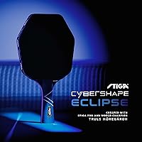 Vista 4 de STIGA Cybershape Eclipse - Pala de ping pong – Raqueta de tenis de mesa de rendimiento profesional – Paleta hexagonal de calidad de torneo