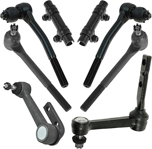 TRQ Front Steering Kit Idler Arm & Bracket Assembly Tie Rod Tie Rod Adjusting Sl
