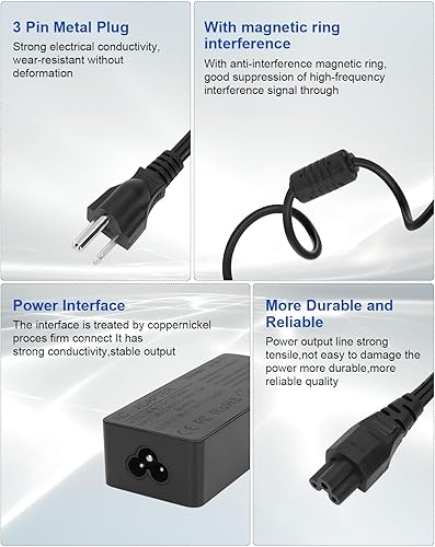 Miniatura 3 de Cable de fuente de alimentación para monitor de CC de 19 V para Asus Hp, pantalla LED HD reemplazo para HP 22cwa 23xi 23bw HP-Pavilion 20 pulgadas