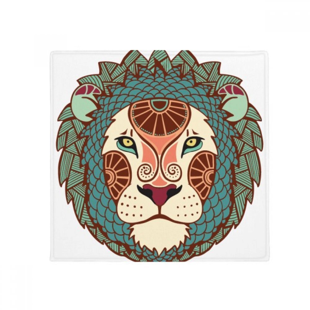 Tapis de sol Lion signe astrologique antidérapant multi-usage pour cuisine et entrée 80x80cm