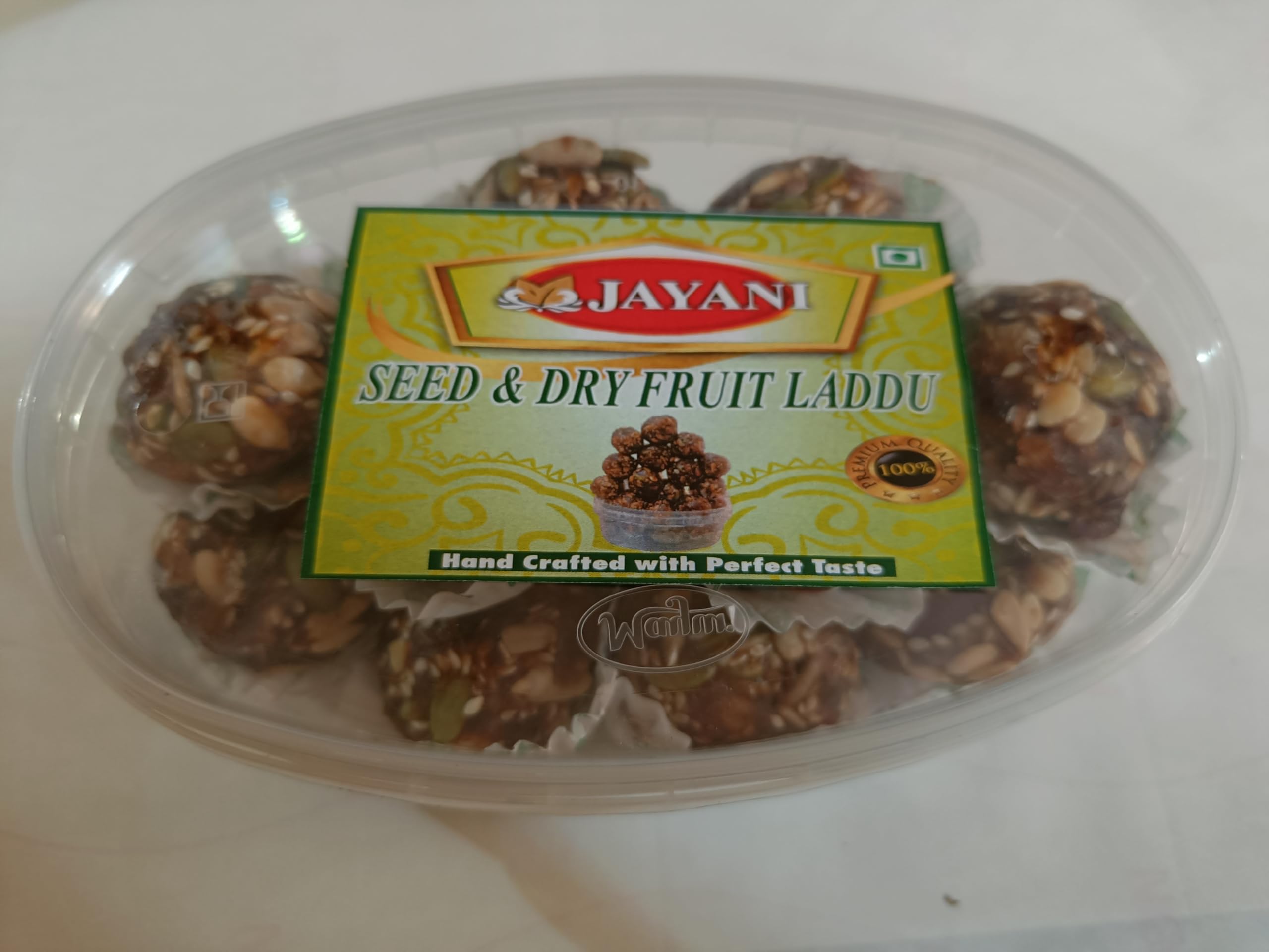 JAYANI Homemade Khajoor, Seeds and Dryfruits Laddoo, Traditional Indian Snack Mix