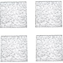 Akrilik Dalgal  Levha, Acrylic Wave Ripple Sheets 150x150mm Square Pack Of 4 Multiple Thicknesses5mm