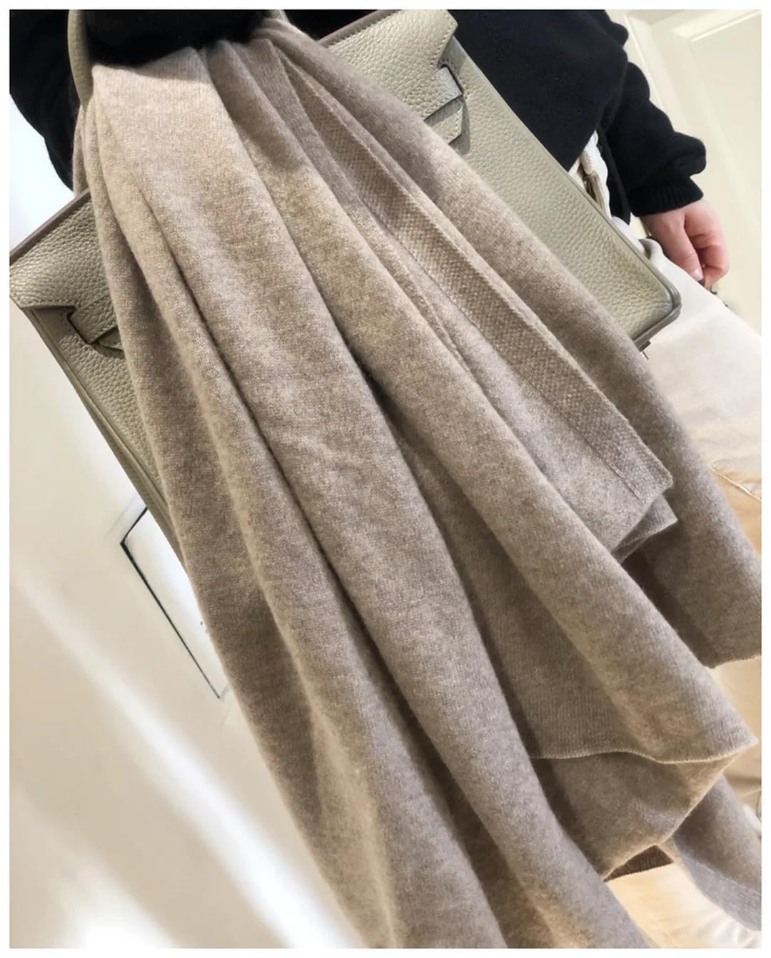 Bufanda de cachemira para mujer, bufanda de invierno y otoño para hombres y mujeres