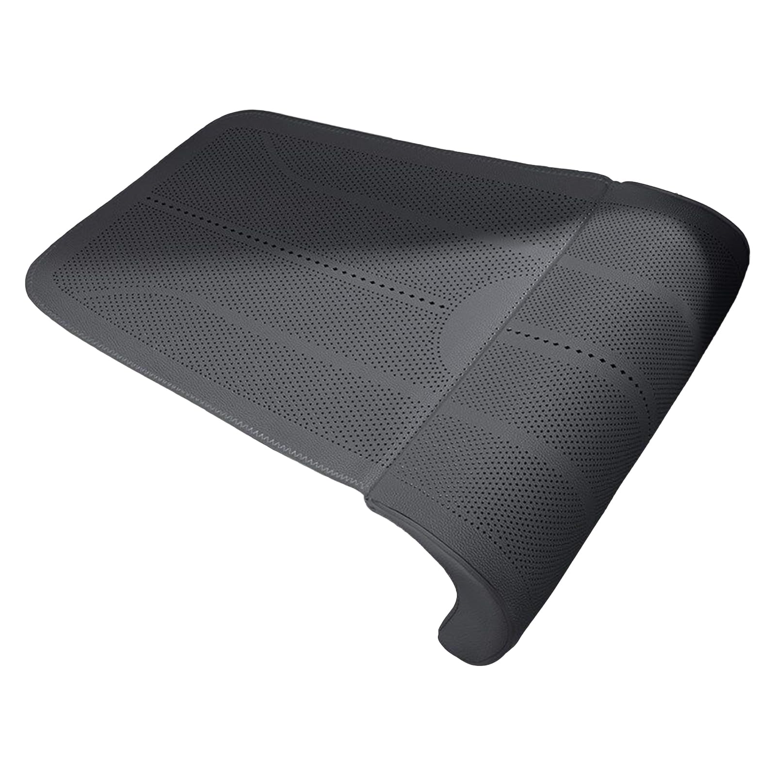 Fazvncv Premium Leather Extender with Memory Foam Leg Rest for Long Distance Travel and Fatigue Relief Leg Cushion for Car Driving