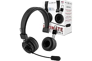 Premium Elite Ultimate Single and Dual Ear 2-in-1 BlueTiger Bluetooth Headset