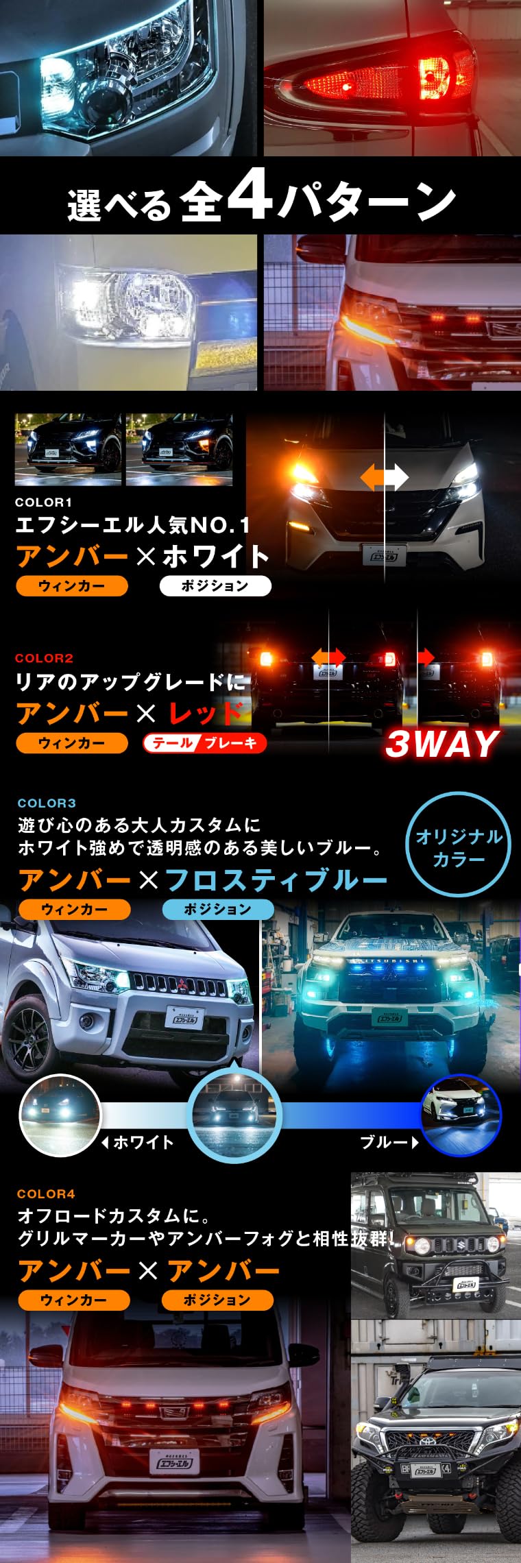 Amazon | fcl.(エフシーエル) ハイエース 200系 6型 5型 4型 3型後期