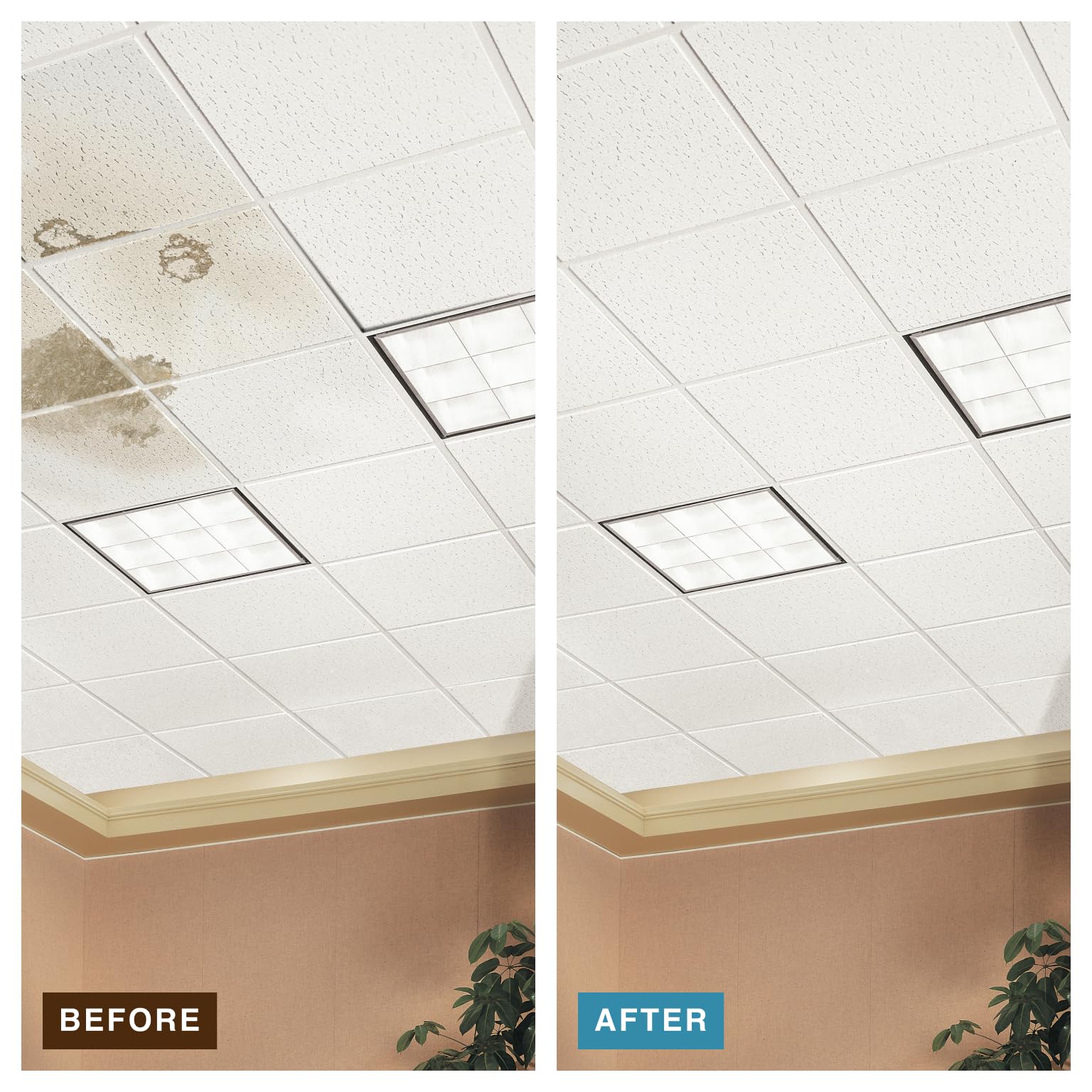 armstrong ceiling tiles; 2x2 ceiling tiles - 16 pc white; acoustic ceilings for suspended grid; textured 949