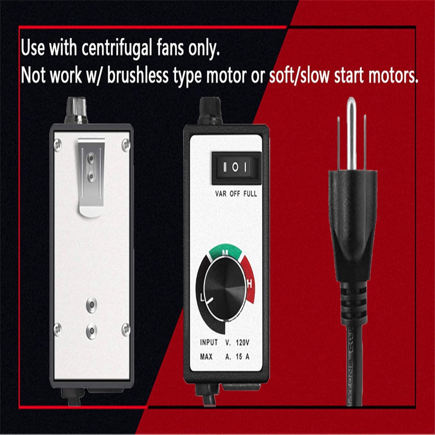 Buy For Router Fan Variable Speed Controller Electric Motor Rheostat AC