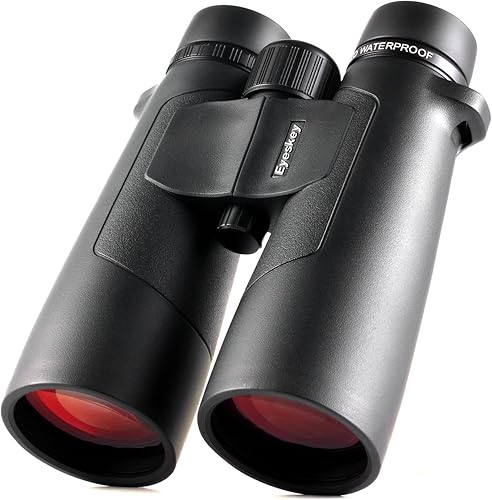 Vista 9 de Eyeskey Prismáticos ED de 10 x 42 para adultos de alta potencia, súper claro y amplio campo de visión, binocular ligero e impermeable, perfecto