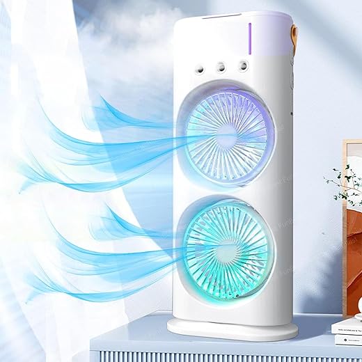 Exxelo 15 Year Warranty Portable Double Ended Spray Fan USB
