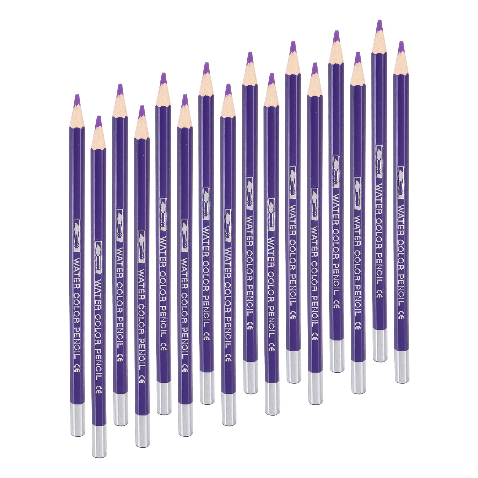 sourcing map Water Soluble Fabric Pencils, Tailors Chalk Fabric Pencils for Sewing Embroidery Quilting Dressmaker DIY Craft Pack of 15(Purple)