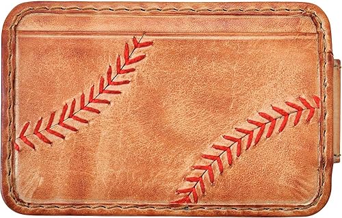 Rawlings Billetera de bolsillo frontal con punto de béisbol (bronceado), Beige Bronceado, Retro