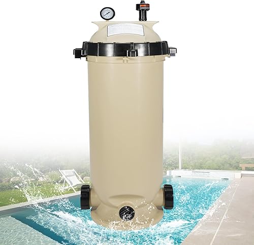 Conjunto de bomba de filtro de piscina de un solo cartucho 160316 100 pies cuadrados 100 GPM apto para piscina Pentair Clean & Clear CC100 Pool Spa,