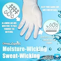 Vista 3 de White Inspection Gloves Nylon White Coin Jewelry Antiques Safety Working Gloves