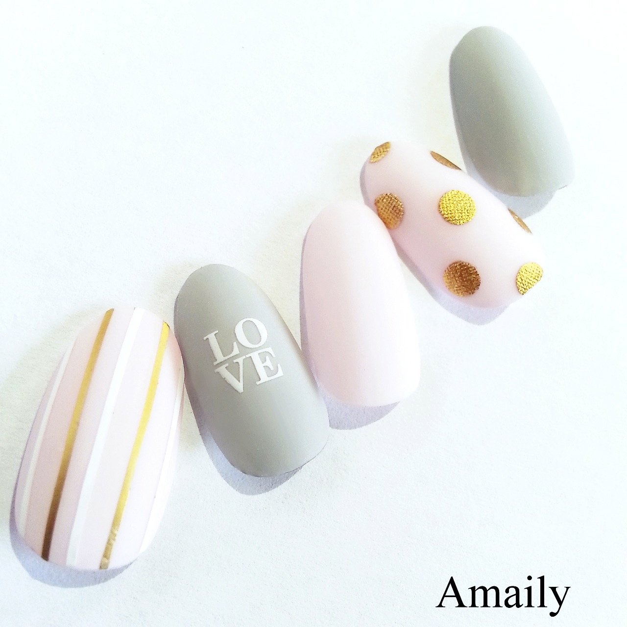 Amazon.co.jp: アメイリー(Amaily) ネイルシール No.5-9 ドット柄
