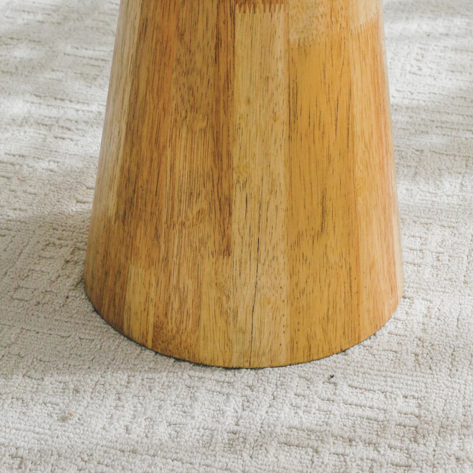 Beistelltisch Holz, Ø40xH51cm, Pilzform, Natur | Beistelltisch Holz, Beistelltisch modern, Sofatisch klein für Couch und Wohnzimmer, kompakt, auch als Nachttisch nutzbar