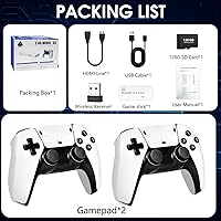 Vista 2 de TEFELE 2026New Wireless Retro Game Console 23 Simulators and Over 40,000 Games 2.4G Wireless Controllers(128G)