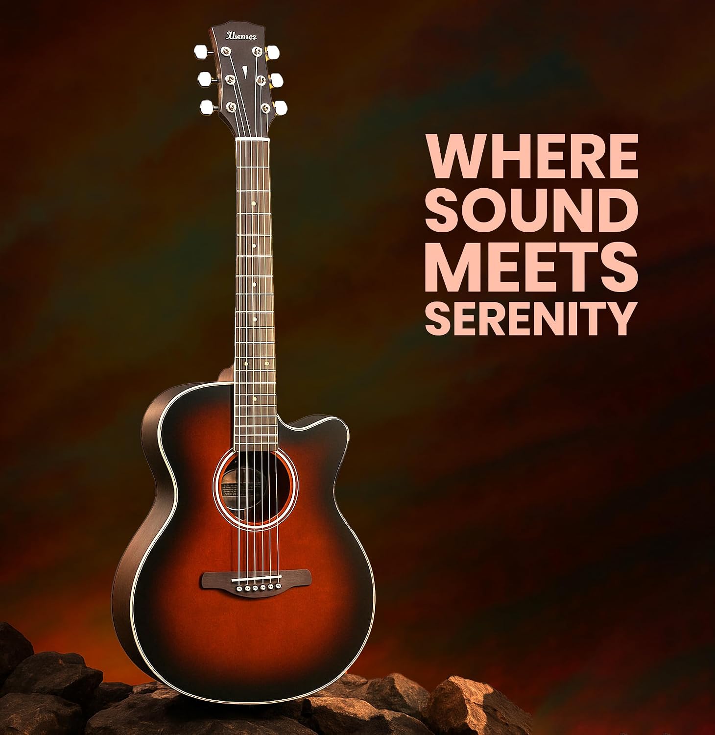 Ibanez AEG7L Acoustic-Electric Guitar Left-Handed - Dark Violin Sunburst Bundle with Gig Bag, Tuner, Strap, D'Addario Strings, Picks, Austin Bazaar Instructional DVD, and Polishing Cloth