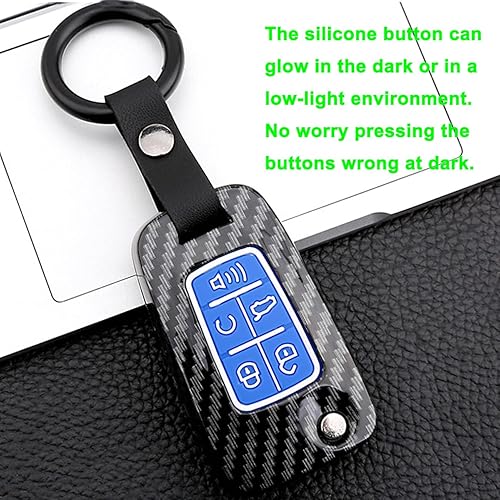 Vista 18 de Funda para llavero para Chevy Camaro Cruze Limited Equinox Impala Limited Malibu Limited Sonic Rojo