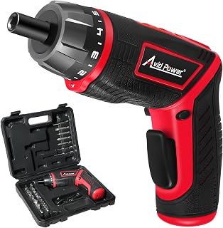 AVID POWER 4V Electric Cordless Screwdriver Set 5.65Nm 37 Bits with Case