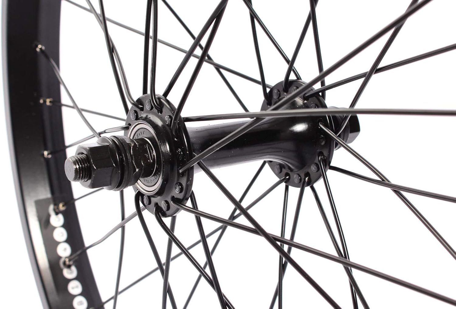 KHE MVP BMX Front Wheel Black Anodised 35 mm BIG400 Aluminium Rim 36 Hole 3/8" inch 10 mm S/B Made in Germany