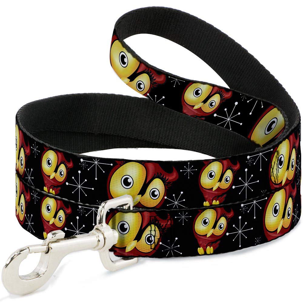 Dog Leash Big Eye Owl 6 Feet Long 0.5 Inch Wide