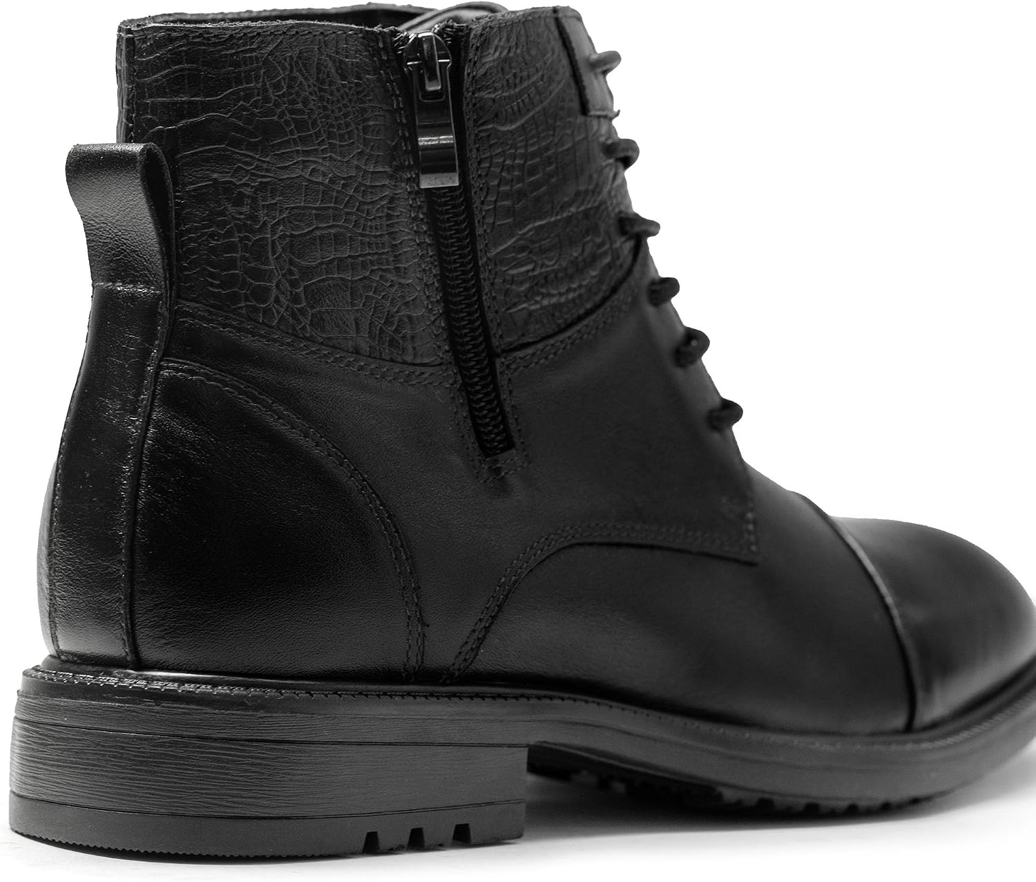 Holy dove Men's Lightweight Dress Boots Zip Ankle Chukka Casual Boot