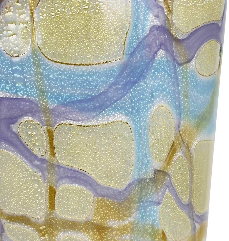 Glass Of Venice Murano Glass Shimmering Sea Vase
