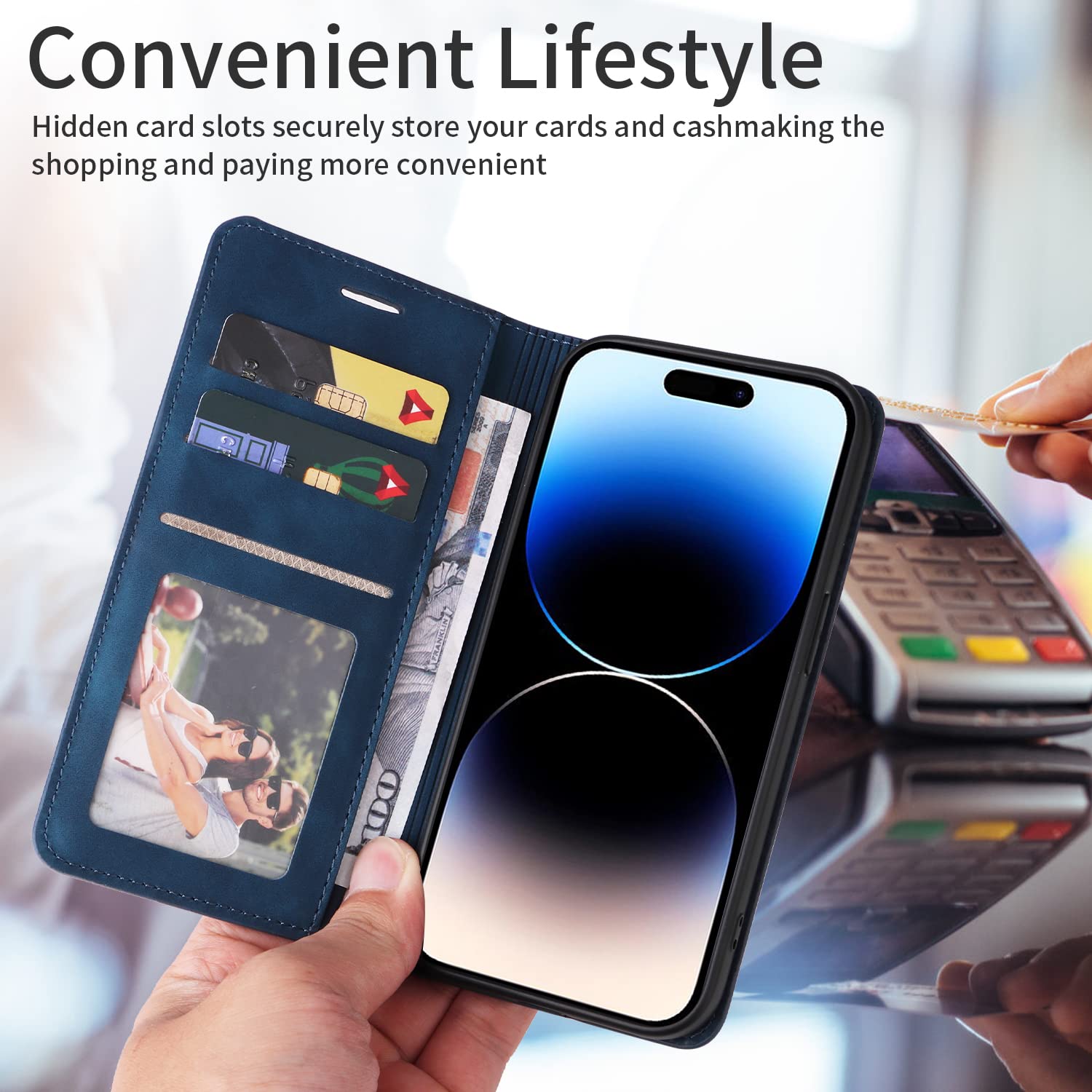 Amazon.com: ZZXX for iPhone 14 Pro Case Wallet with [RFID Blocking