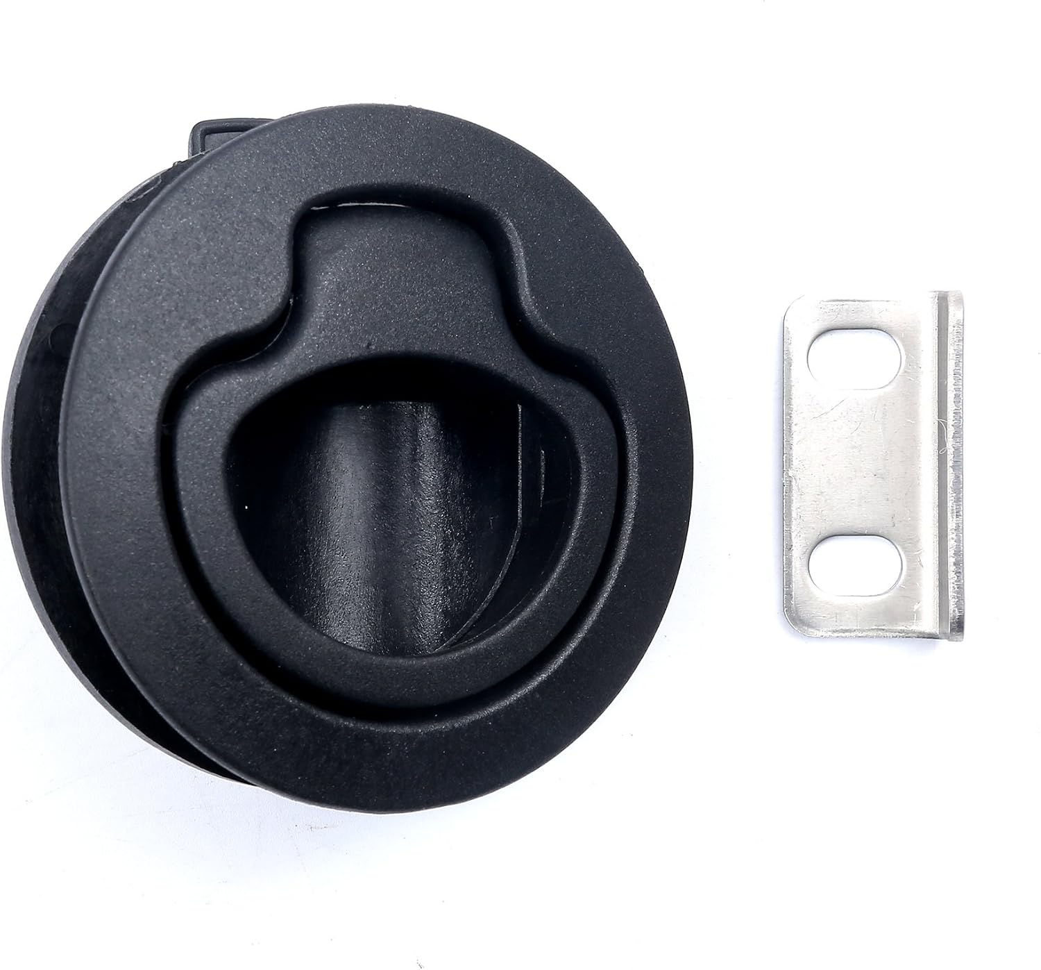 Thorn Boat Slam Latch 2 inch, Black Nylon Flush Pull Handle Latches 4pcs | For RV, Marine Deck Hatch, 1/2'' Door Hardware