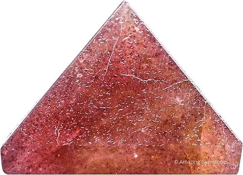 Miniatura 334 de Amazing Gemstone White Agate Snow Quartz Pyramid Crystal Healing Stones - 1" Great Pyramid Figurine of Natural Stone Pyramid for Meditation, Reiki