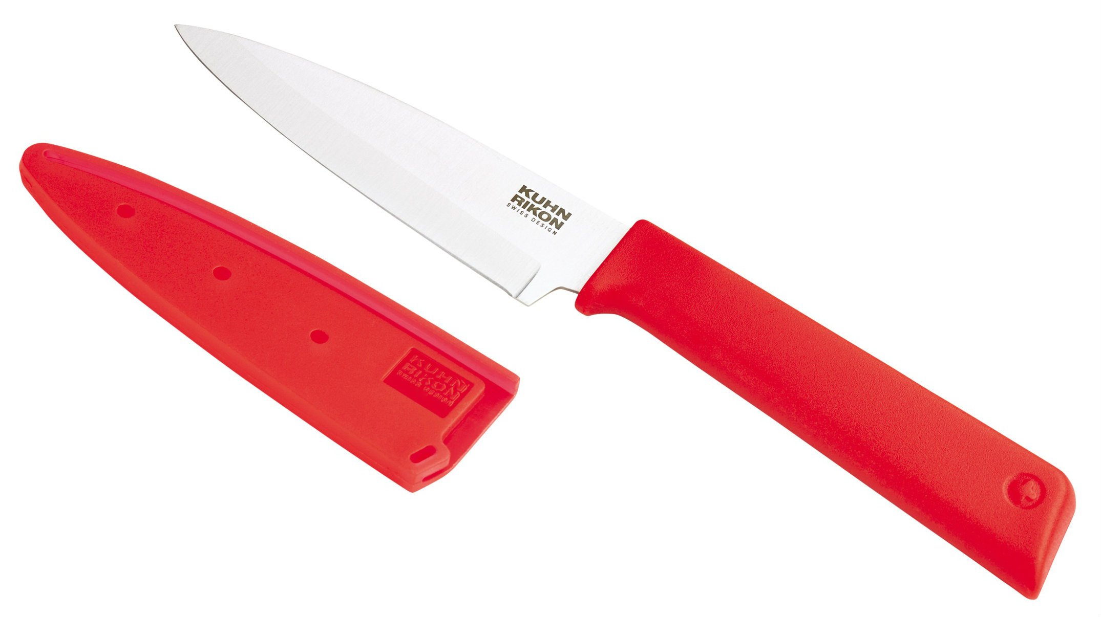 Kuhn Rikon"Colori+ Classic" Paring Knife, Stainless Steel, Red, 19.5 x 3 x 1.7 cm