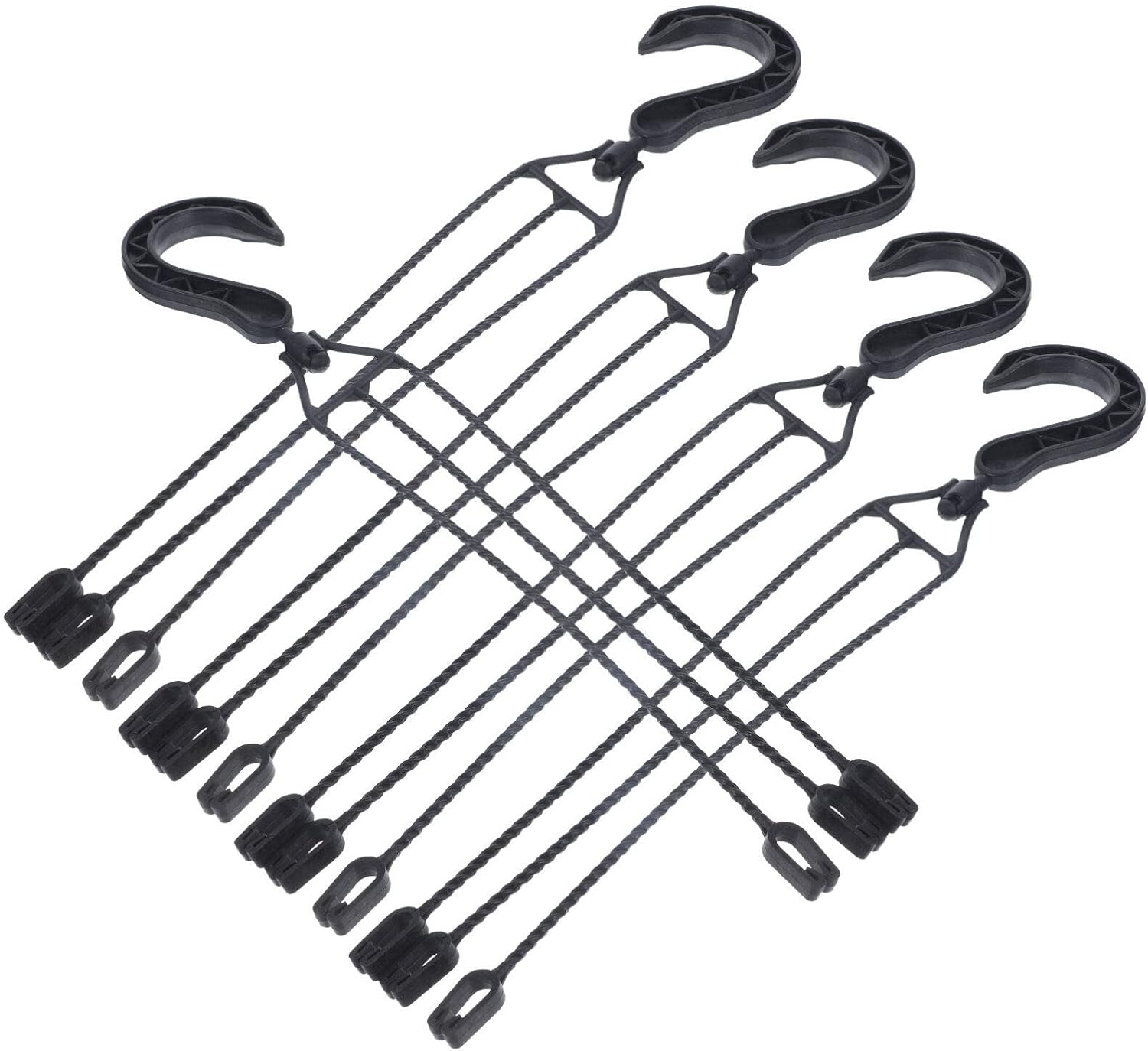 Happyyami 5pcs Plastic Hanging Basket Hooks Hanging Plant Chain Flower