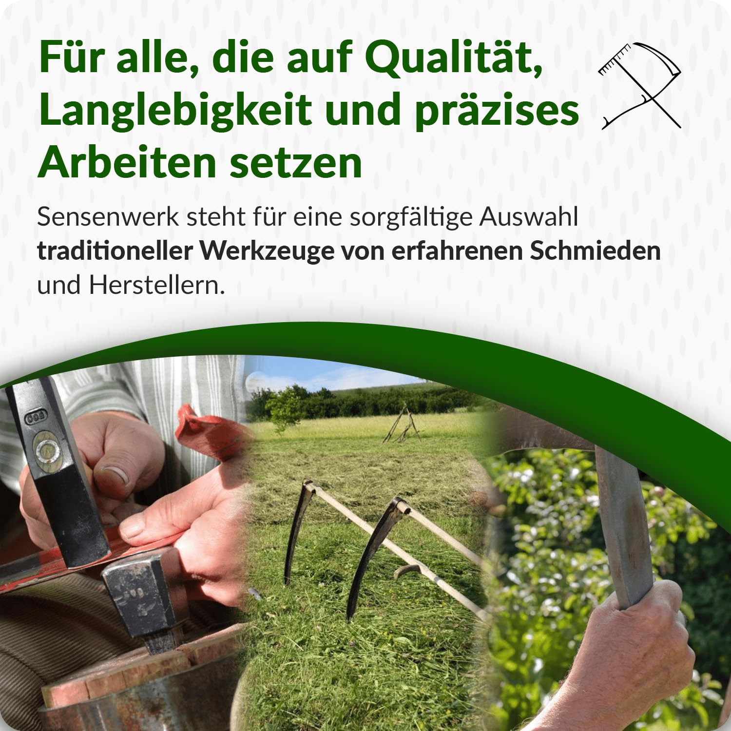 3er Set Wetzstein für Sensen – inkl. Sensenwetzsteine grob NK150 aus Norm alkorund, fein CD400 aus Siliciumcarbid und Schleifsteinhalter für Gürtel