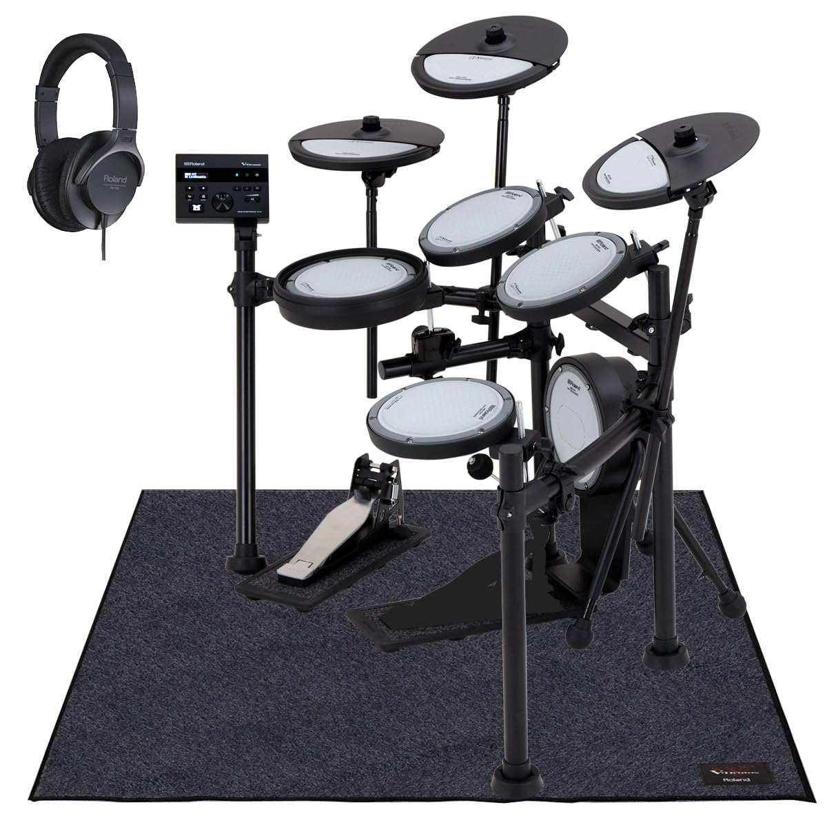 Amazon | Roland / VQD106 純正Vドラムマットとヘッドホンセット