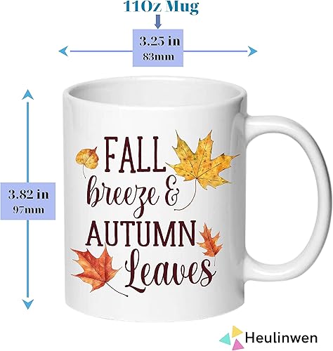 Miniatura 9 de Taza de café otoñal con brisa de otoño y hojas de otoño, taza de café de calabaza, decoración única de otoño, decoración de calabaza, Acción de