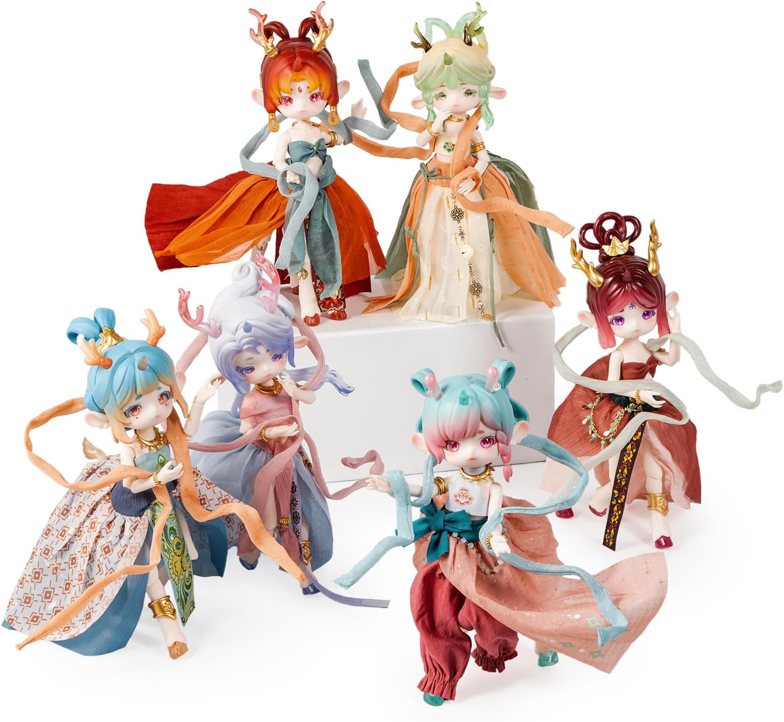 BEEMAI Antu Nine Colored Deer Series 1PC 1/12 BJD Dolls Random Design Cute Figures Collectibles Birthday Gift