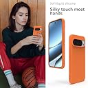 YATWIN Silicone Back Case for Google Pixel 10 Pro XL, Soft-Touch, Shockproof Phone Back Cover for Google Pixel 10 Pro XL - Orange gallery image