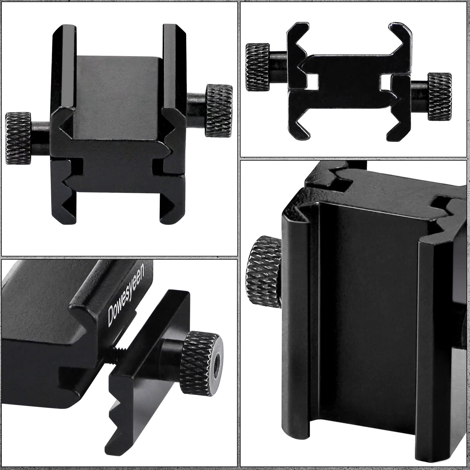 Adattatore Picatinny Rail, Alluminio Adattatore del Carrello della Canna per Installazione Mirino Laser Picatinny/Weaver,Tutto per la Caccia