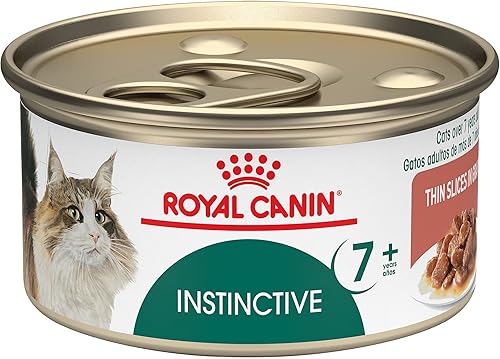 Miniatura 9 de Royal Canin Instinctive 7+ Years Thin Slices in Gravy Wet Cat Food, lata de 3 onzas (12 unidades)