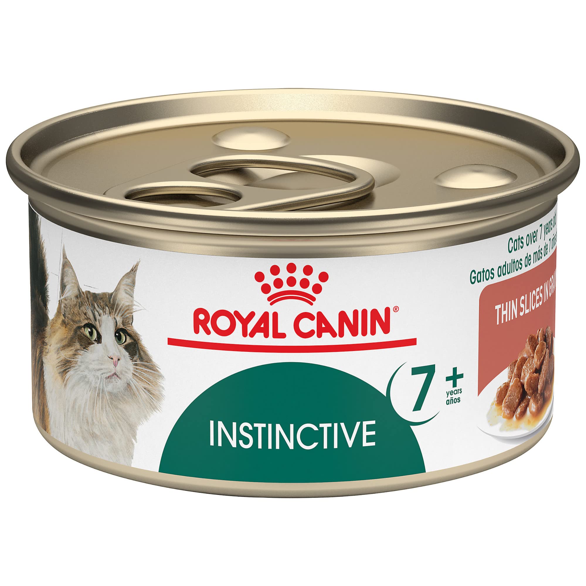 Feline Health Nutrition Instinctive 7+ Mature Thin Slices in Gravy Cat Food, 3 oz (Pack of 24)