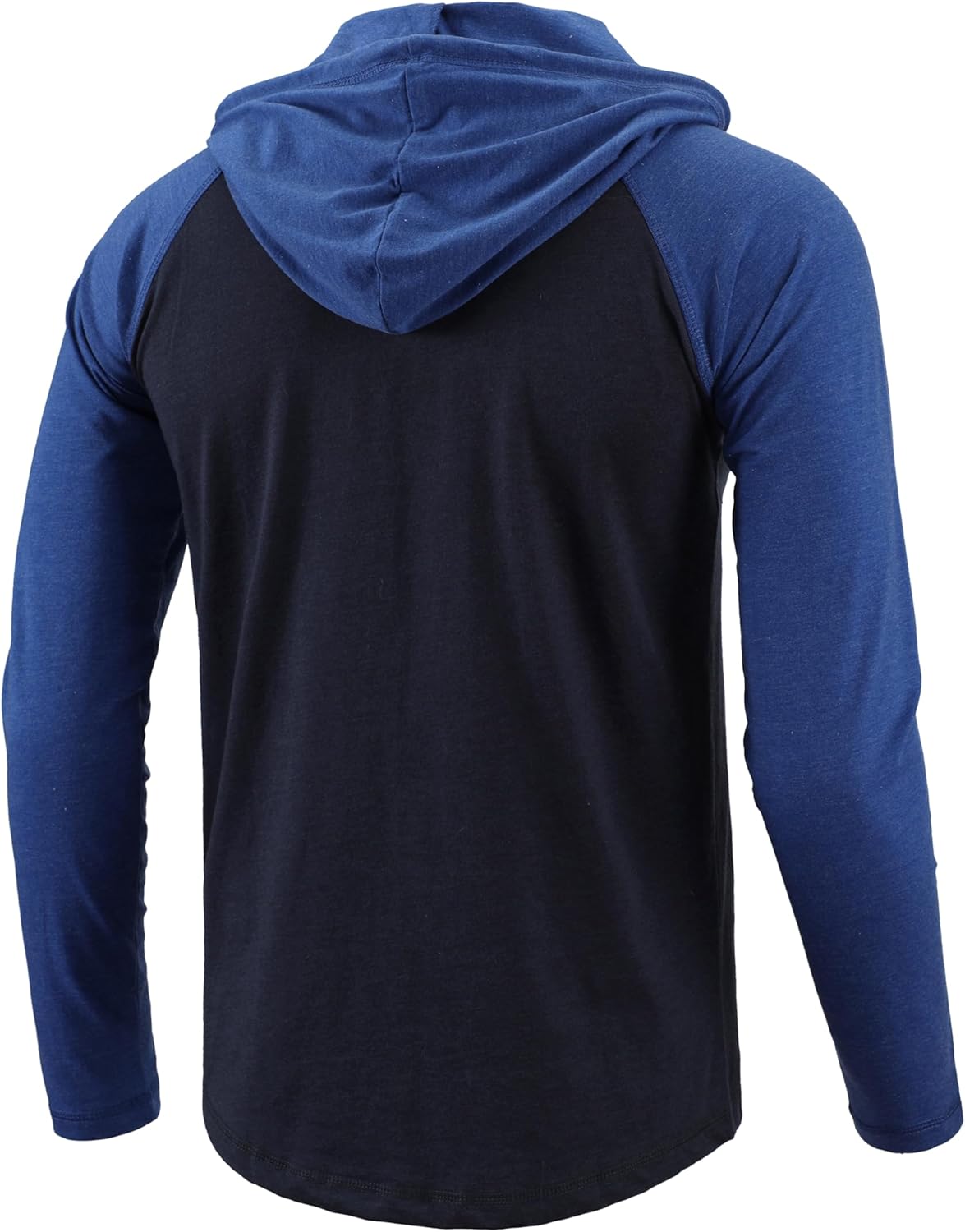 Mens Hoodies Shirt Casual Athletic Workout Fashion Hooded Lightweight Jersey Sweatshirt Long Sleeve with Drawstring - Image 2