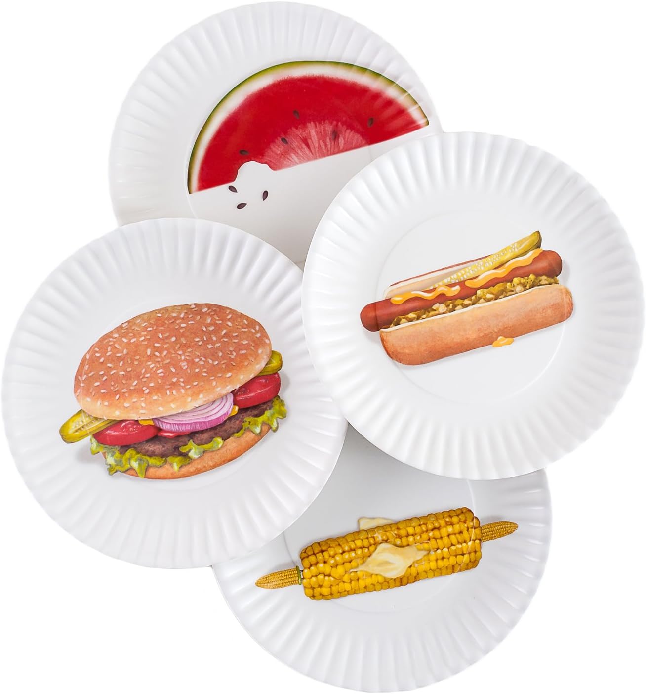 The Lakeside Collection Nostalgic Camper Melamine Dinner